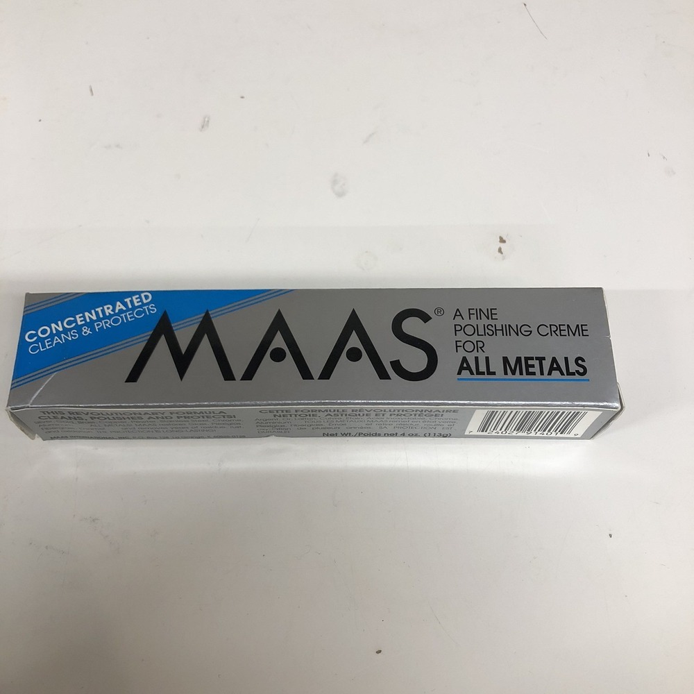 MAAS A Fine Polishing Crème For All Metals 4oz Concentrated NIB